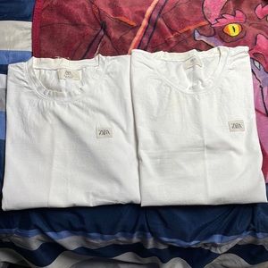 Zara white shirts